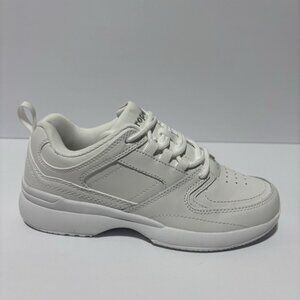 Propet Women’s LifeWalker Sport White Leather Sneakers, Size 5 M